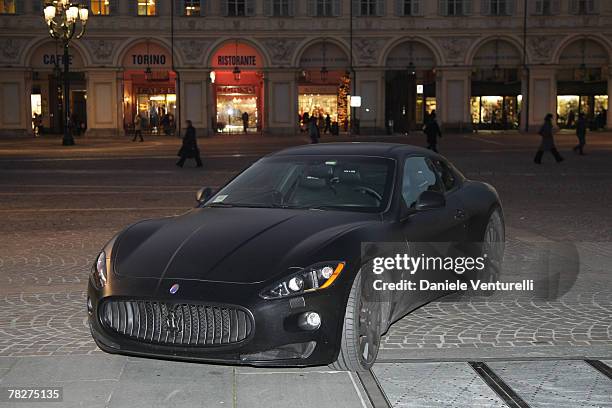 Maserati car of Lapo Elkann attends the launch party of 'Italia Independent Ambassador' at the fashion store San Carlo on December 5, 2007 in Turin,...