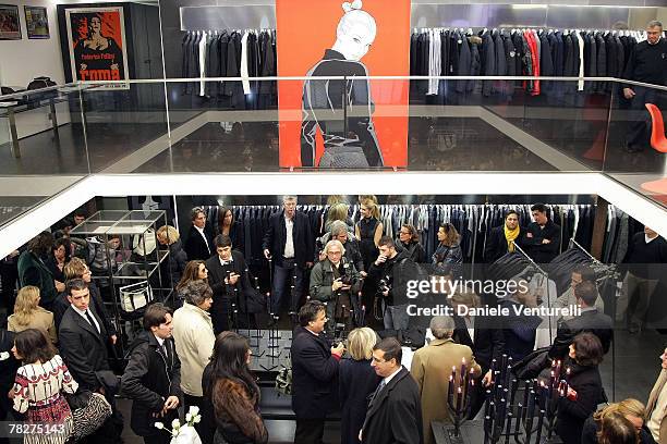 Atmosphere launch party of 'Italia Independent Ambassador' at the fashion store San Carlo on December 5, 2007 in Turin, Italy. Italia Independent has...