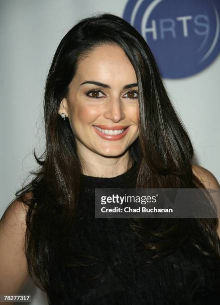 Actress Actress Ana de la Reguera attends the Junior HRTS 5th Annual Young Hollywood Holiday Party at Vanguard on December 5, 2007 in Los Angeles,...
