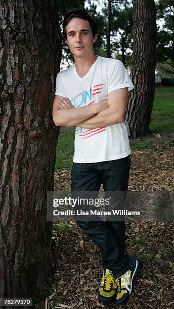 Actor Andrew Supanz attends the launch of the Nissan Moonlight Cinema in Centennial Park on December 6, 2007 in Sydney, Australia.