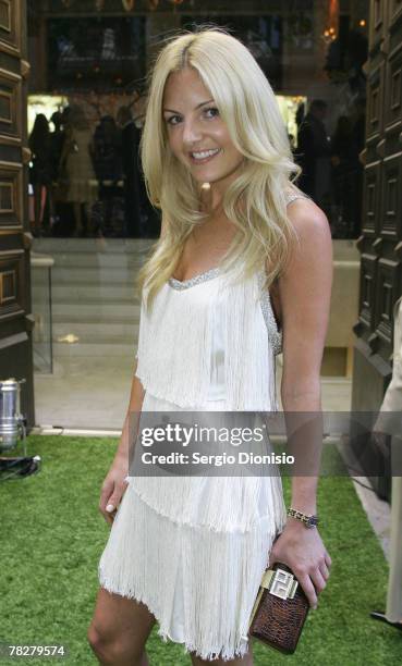 Jo Ferguson attends the launch of Paspaley Polo in Centennial Park at the Paspaley Boutique on December 6, 2007 in Sydney, Australia.