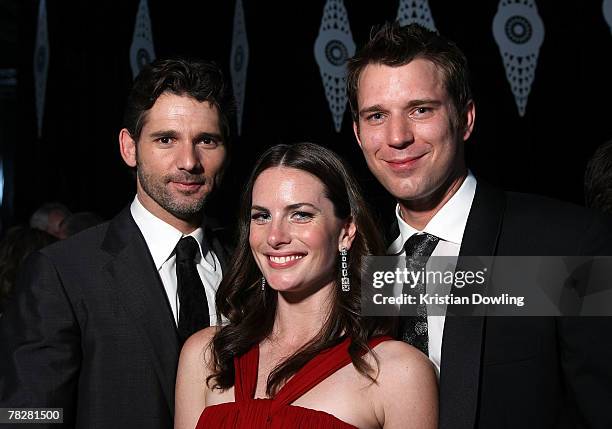 Actor Eric Bana, actress Jolene Anderson and her partner pose at the after party following the L'Oreal Paris 2007 AFI Awards Dinner at the Melbourne...