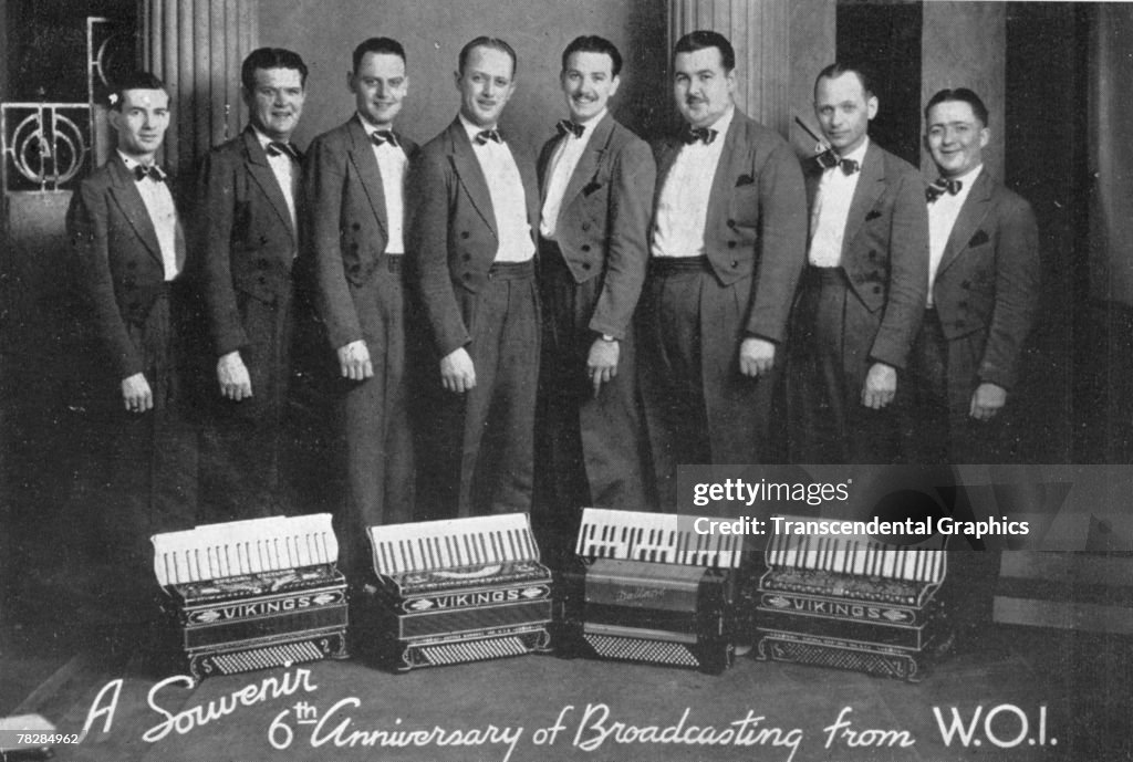 Postcard Of The Viking Accordian Band