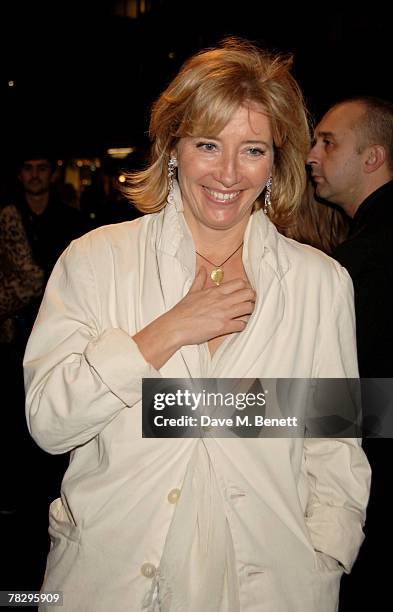 Emma Thompson attends the preview of the Chanel Pre Autumn/Winter Collection, at 9 Howick Place on December 6, 2007 in London, England.