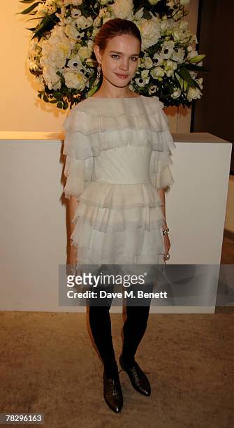 Natalia Vodianova attends the preview of the Chanel Pre Autumn/Winter Collection, at 9 Howick Place on December 6, 2007 in London, England.