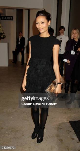 Thandie Newton attends the preview of the Chanel Pre Autumn/Winter Collection, at 9 Howick Place on December 6, 2007 in London, England.