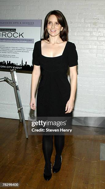 Actress Tina Fey attends An Evening With "30 Rock" at the Puck Building on December 6, 2007 in New York City.