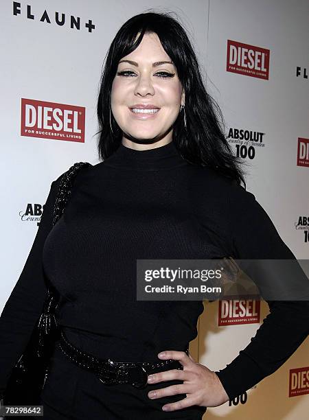 Actress Chyna Doll also know as Joanie Laurer attends FLAUNT Magazine's 9th Anniversary Bash and Holiday Toy Drive at The Green Door in Los Angeles,...