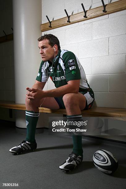 Bob Casey of London Irish Rugby Club poses during the Guinness Premiership launch at Twickenham on August 30, 2007 in London, England.