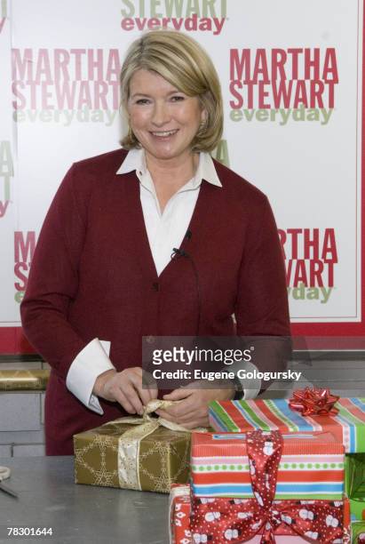 Martha Stewart attends the Women in Need Donation Drive at Kmart December 4, 2007 in New York City.