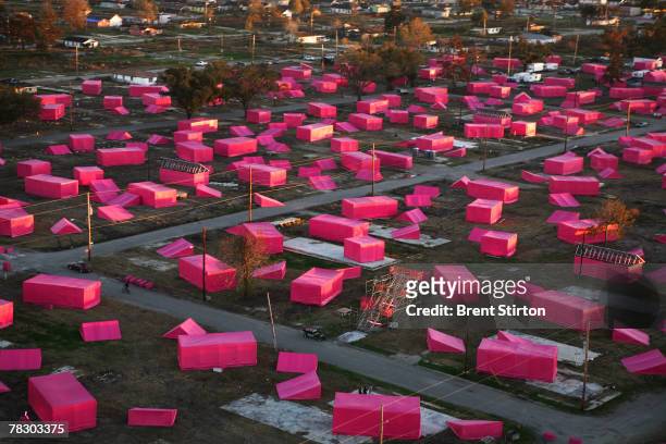 Brad Pitt's New Orleans dream, the "Make It Right" foundation launches its primary initiative with a huge 150 Pink Houses art project in the...