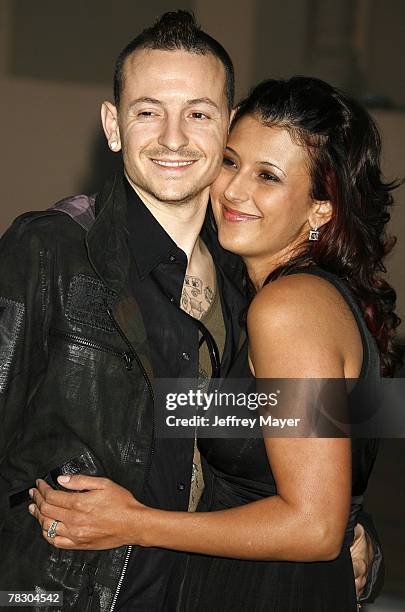 Chester Bennington of Linkin Park and wife Talinda Bennington