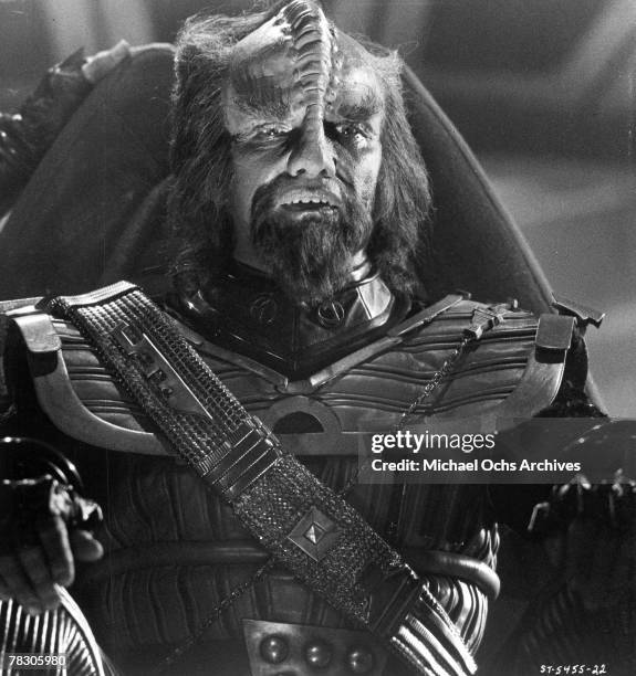 An evil Klingon in a scene from the filming of the movie "Star Trek: The Motion Picture" which was released December 7, 1979 in the United States.