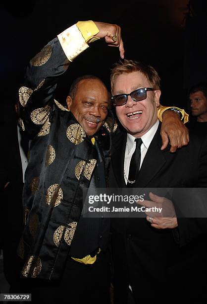 Quincy Jones and Sir Elton John