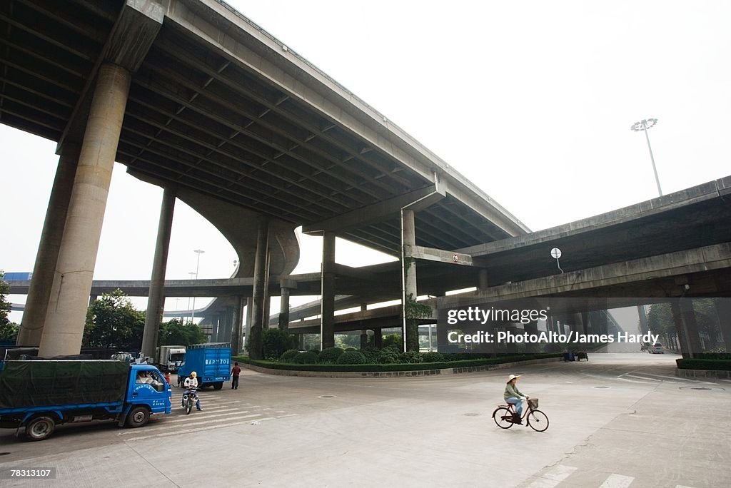 Overpasses and cyclist