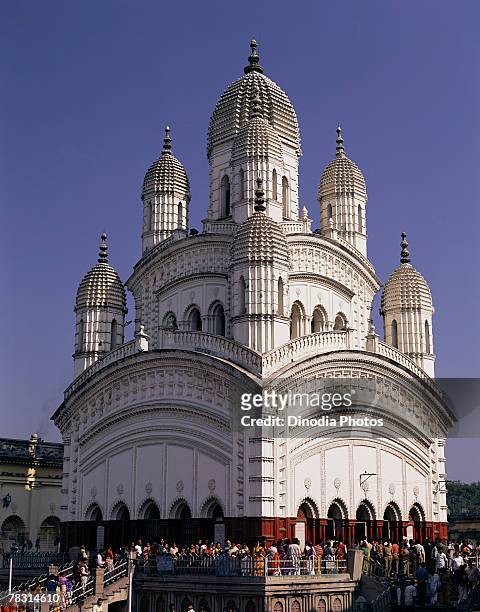 dakshineshwar kali temple, calcutta, india - dakshineswar kali temple stock pictures, royalty-free photos & images