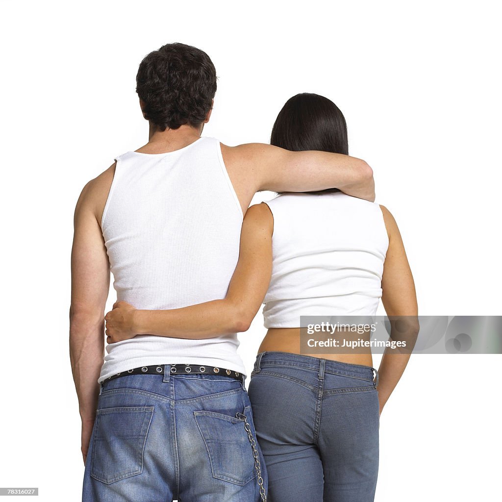 Partner Back Filp Back Of Couple High-Res Stock Photo - Getty Images