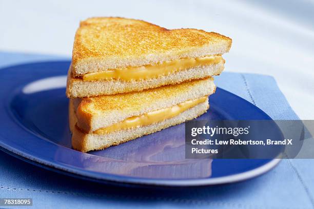 grilled cheese sandwich - grilled cheese stock pictures, royalty-free photos & images