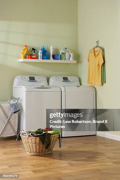 laundry room - laundry basket stock pictures, royalty-free photos & images