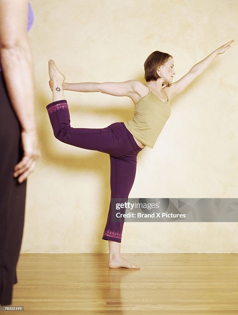 Woman doing yoga