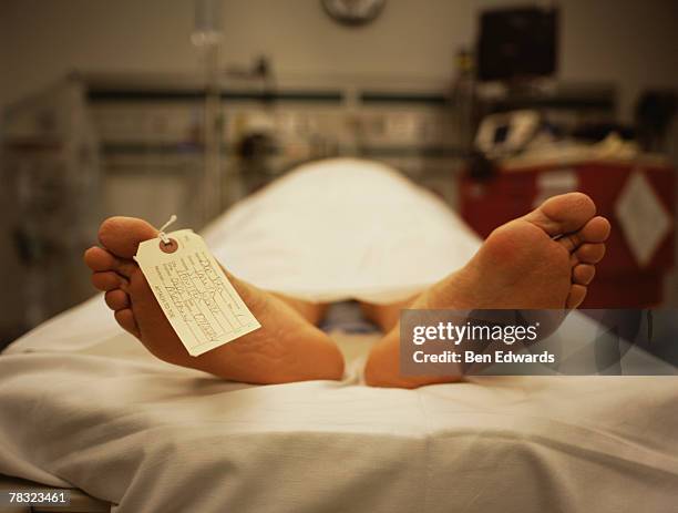 feet of corpse - dead body feet stock pictures, royalty-free photos & images