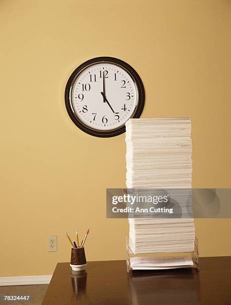 Paper Stacking Desk Photos and Premium High Res Pictures - Getty Images