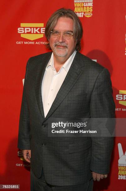 The Simpsons creator Matt Groening arrives at Spike TV's 2007 "Video Game Awards" at the Mandalay Bay Events Center on December 7, 2007 in Las Vegas,...