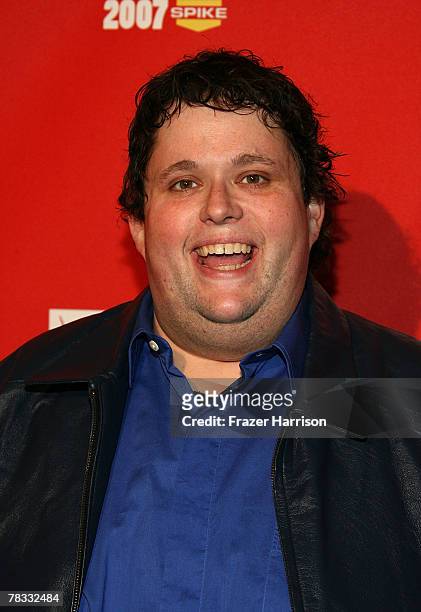 Comedian Ralphie May arrives at Spike TV's 2007 "Video Game Awards" at the Mandalay Bay Events Center on December 7, 2007 in Las Vegas, Nevada.