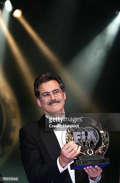 In this handout image provided by FIA, BMW Motorsport Director Dr Mario Theissen of Germany and BMW attends the 2007 FIA Gala Prize Giving Ceremony...