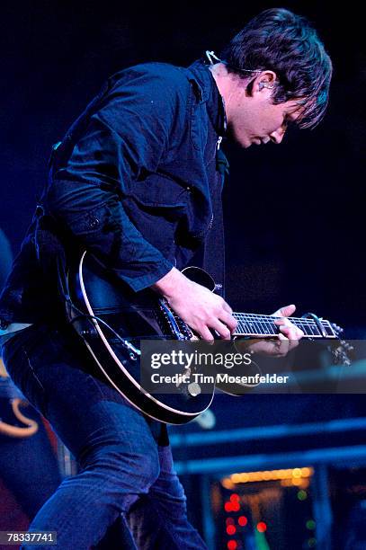 Tom DeLonge and Angels and Airwaves perform as part of Live 105's Not So Silent Night 2007 at the Bill Graham Civic Auditorium on December 7, 2007 in...