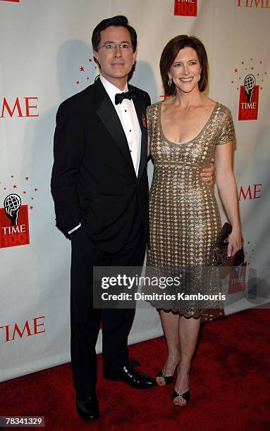 Stephen Colbert and Evie McGee Colbert