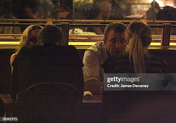 Madonna, Chris Martin, Guy Ritchie and Gwyneth Paltrow sighting at Morandi restaurant on December 8, 2007 in New York City, New York.