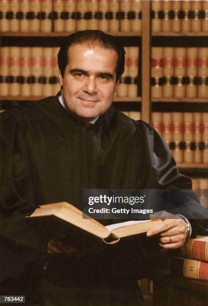This undated file photo shows Justice Antonin Scalia of the Supreme Court of the United States in Washington, DC.