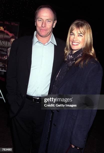 Actor Corbin Bernsen and his wife actress Amanda Pays attend the Los Angeles theatrical premiere of "Left Behind," the movie based on the New York...