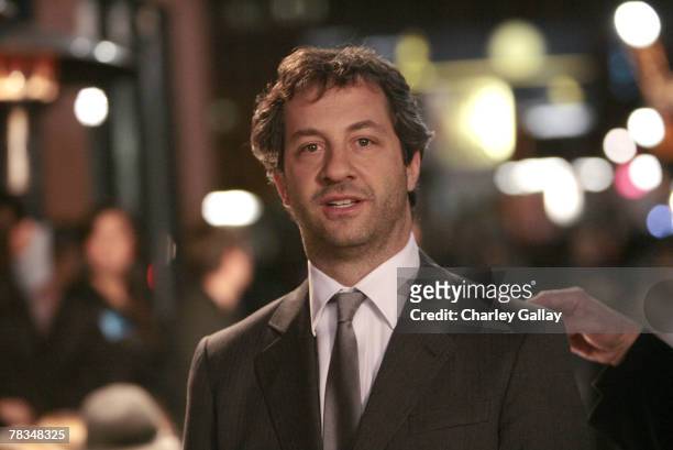 Filmmaker Judd Apatow arrives at the 7th Annual Breakthrough Of The Year Awards at the Music Box at the Henry Fonda Theater on December 9, 2007 in...