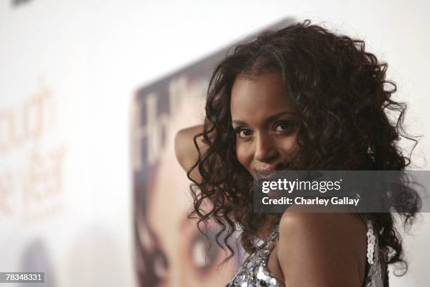 Actress Kerry Washington arrives at the 7th Annual Breakthrough Of The Year Awards at the Music Box at the Henry Fonda Theater on December 9, 2007 in...