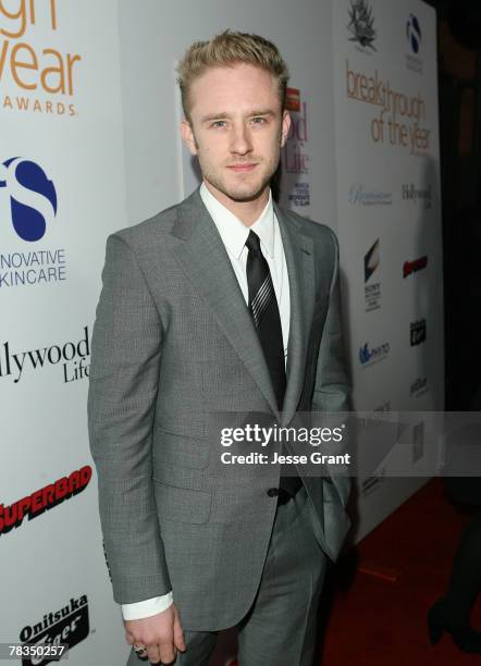 Actor Ben Foster arrives to the 7th annual Hollywood Life Breakthrough of the Year Awards at the Music Box at the Fonda on December 9, 2007 in...