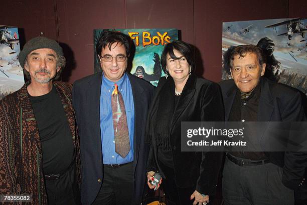 Brian Lambert, composer, Paul Davids, writer, producer, and director of "The Sci-Fi Boys", Hollace Davids, producer and Basil Gogos, monster-movie...