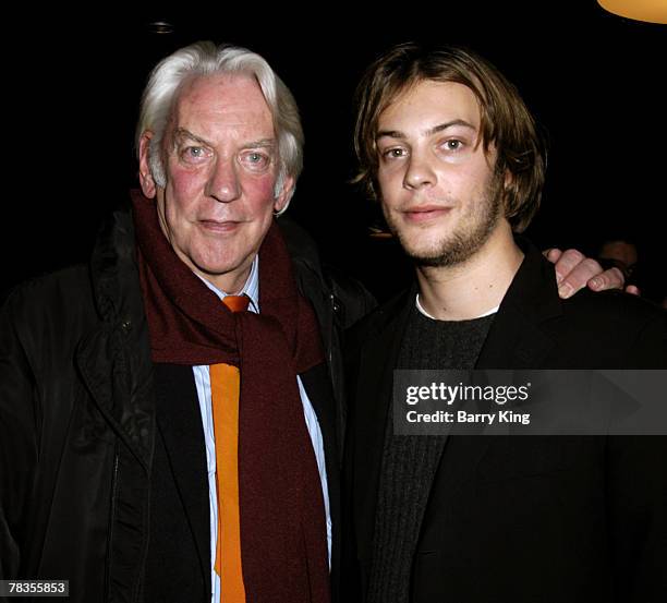Donald Sutherland and son Angus Sutherland