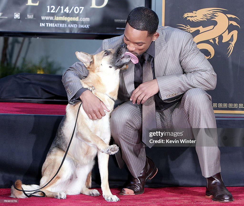 Will Smith Hand and Footprint Ceremony at Grauman's Chinese Theatre