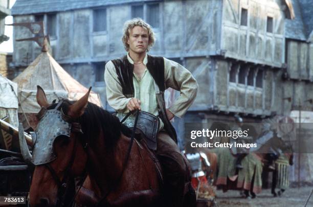 Actor Heath Ledger stars as William Thatcher in Columbia Pictures "A Knight's Tale."