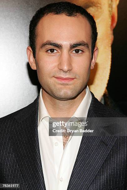 Actor Khalid Abdalla arrives at Paramount Vantage Presents The Premiere Of "There Will Be Blood" at the Ziegfeld Theater December 10, 2007 in New...