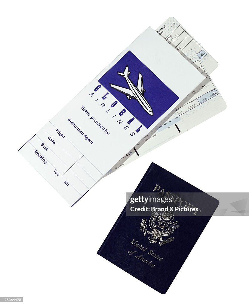 Passport and boarding passes