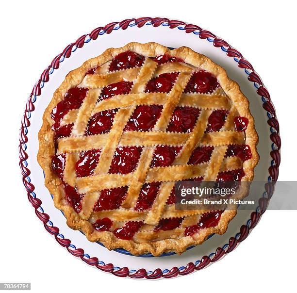 cherry pie - cherry pie stock pictures, royalty-free photos & images