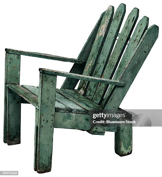 adirondack chair - liegestuhl freisteller stock-fotos und bilder