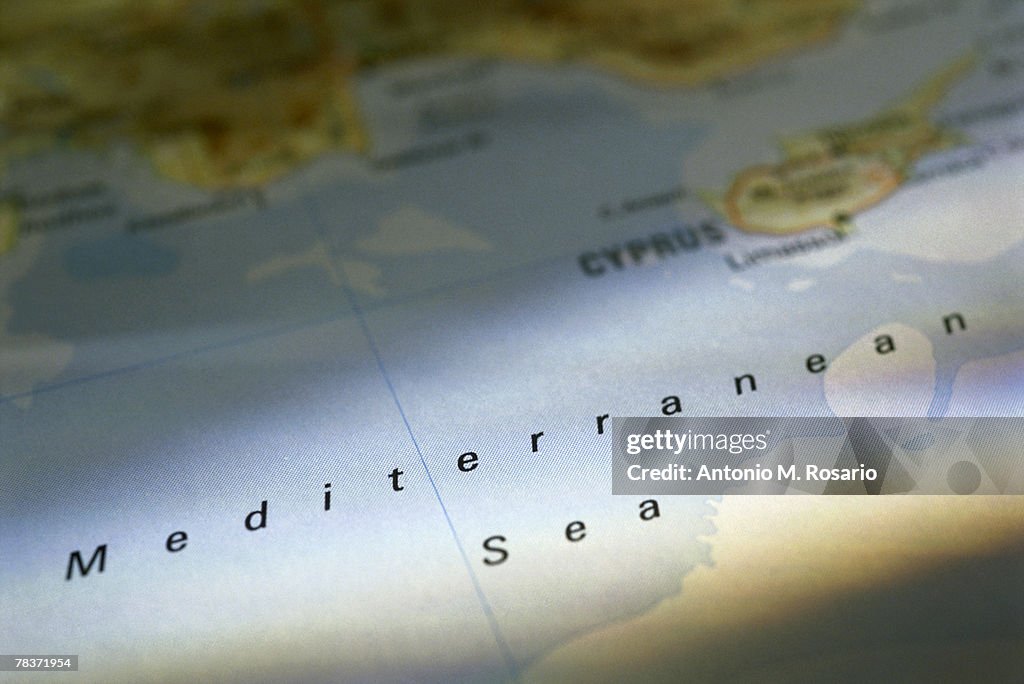 Mediterranean Sea on map