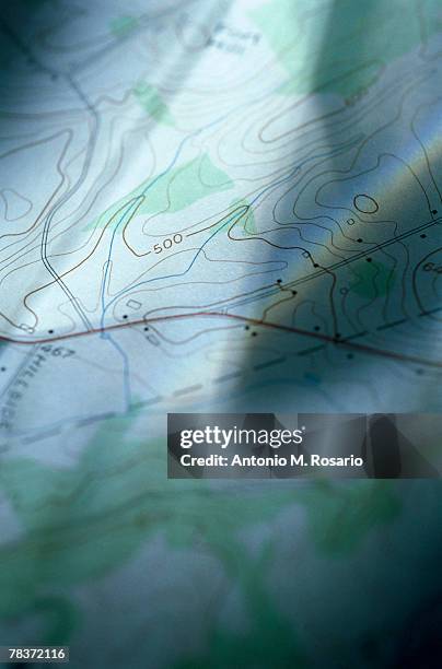 Map Close 288 Topographic Map Close Up Stock Photos, High-Res Pictures, and ...