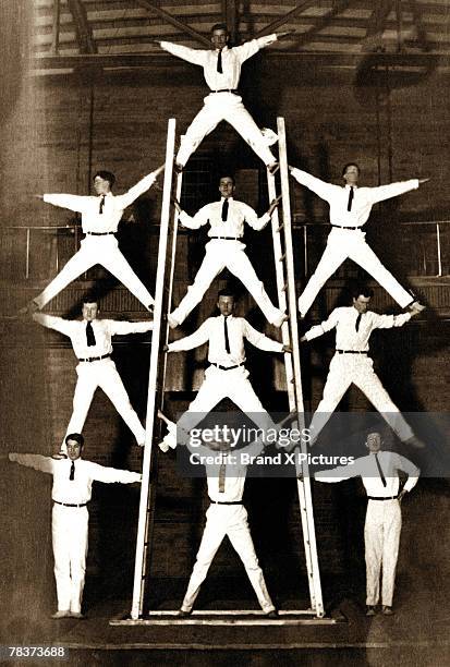 Human Pyramid Acrobat Photos and Premium High Res Pictures - Getty Images