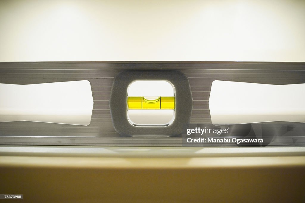 Level Front View Closeup Of Level High-Res Stock Photo - Getty Images