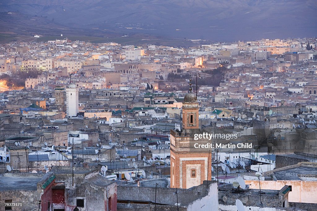 Minaret of mosque, Morocca